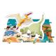 Janod - Dětské vzdělávací puzzle 200 ks dinosauři
