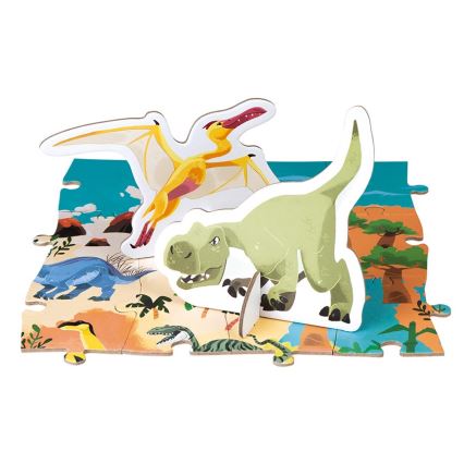 Janod - Dětské vzdělávací puzzle 200 ks dinosauři