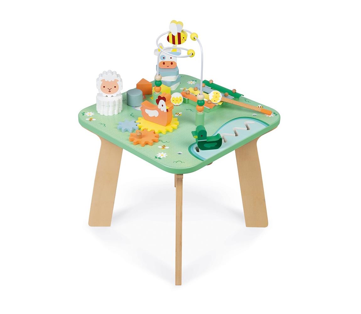 Janod Janod - Dětský interaktivní stolek louka 