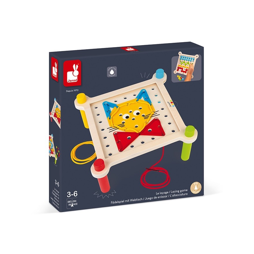 Janod - Dřevěná interaktivní mozaika MONTESSORI