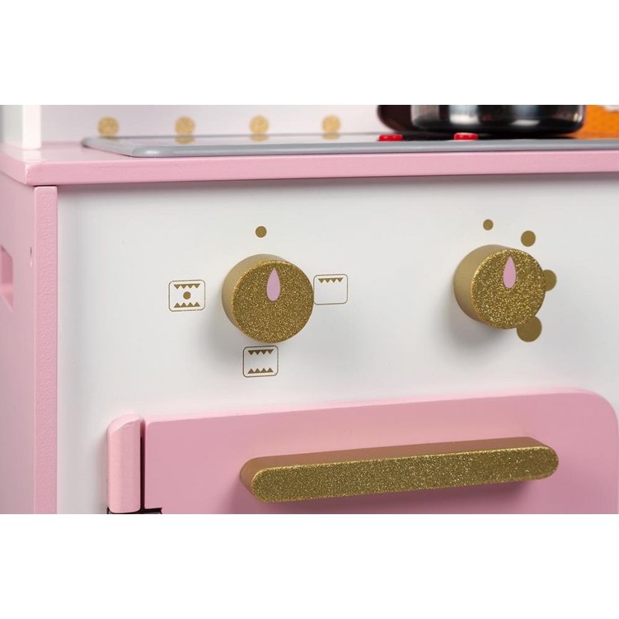 Janod - Dřevěná kuchyňka s LED deskou CANDY CHIC