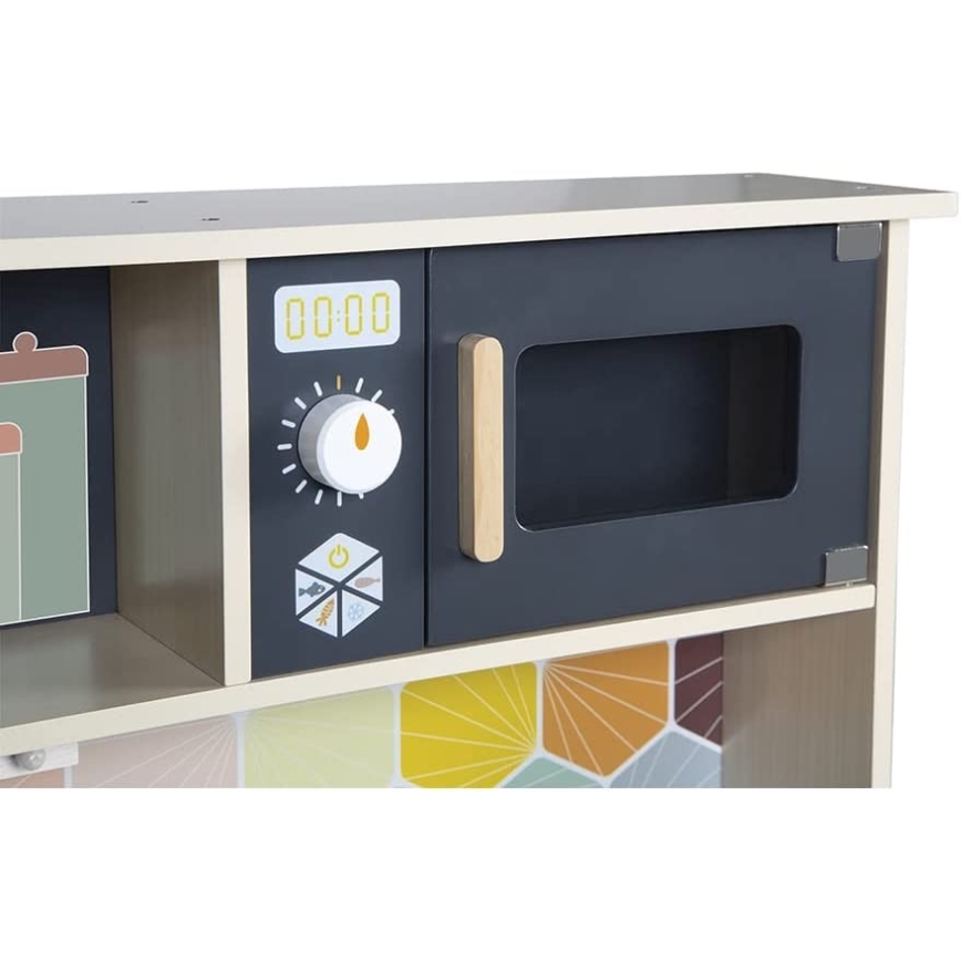Janod - Dřevěná kuchyňka s LED deskou MOZAIC 2xLR6
