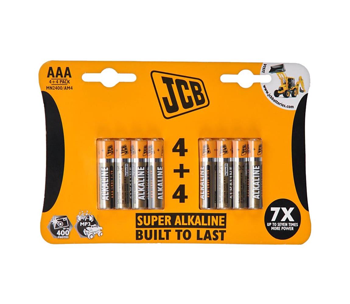Solight JCB-LR03-8B - 8 ks Alkalická baterie AAA 1,5V SL0332