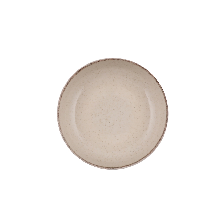 Jídelní sada 16 ks béžová/porcelán