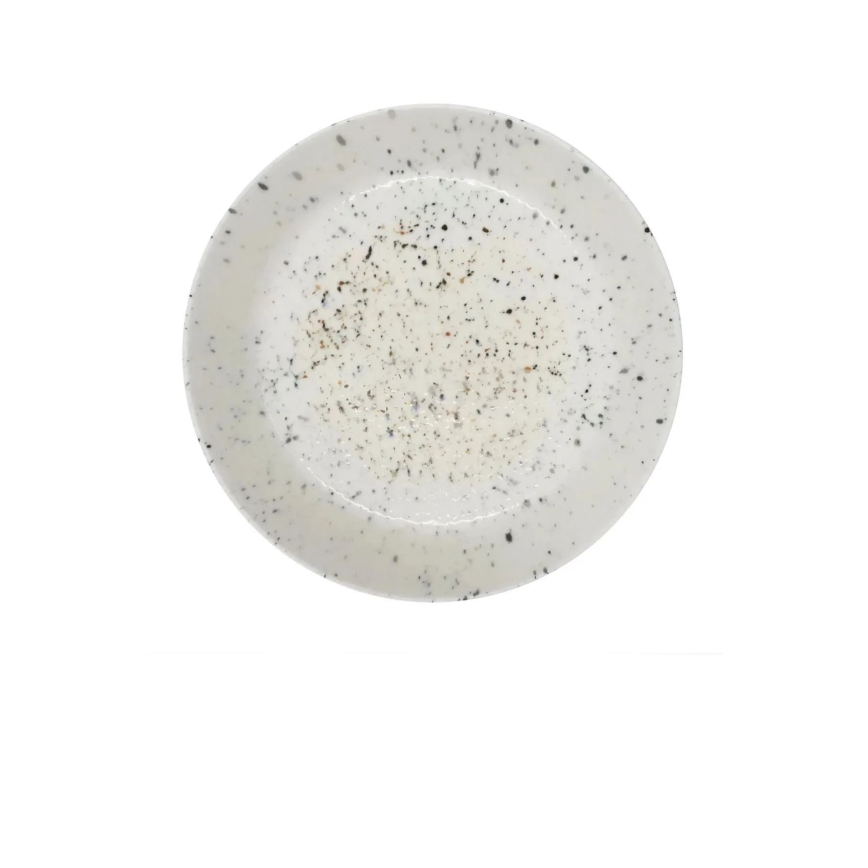 Jídelní sada 18 ks bílá/černá/porcelán