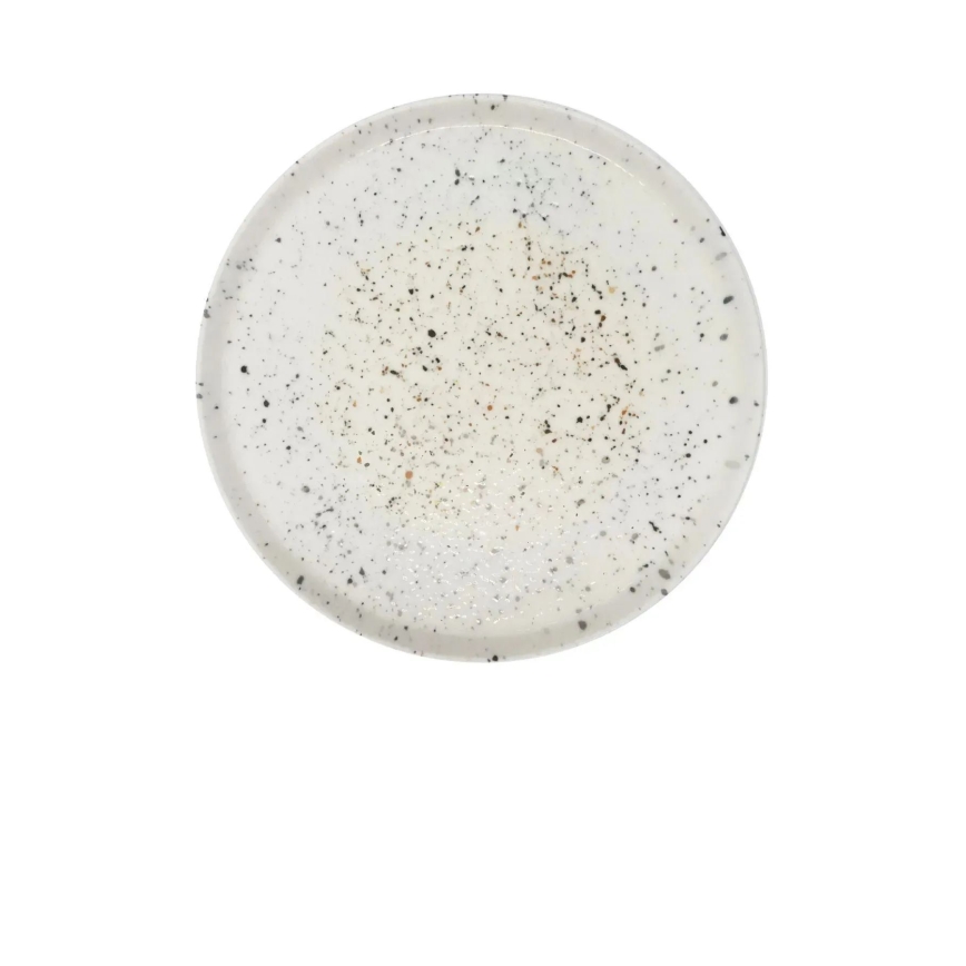 Jídelní sada 18 ks bílá/černá/porcelán