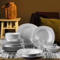 Jídelní sada 18 ks bílá/porcelán