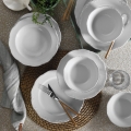 Jídelní sada 18 ks bílá/porcelán