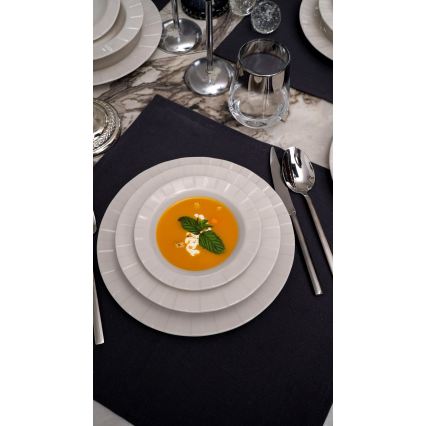 Jídelní sada 18 ks bílá/porcelán