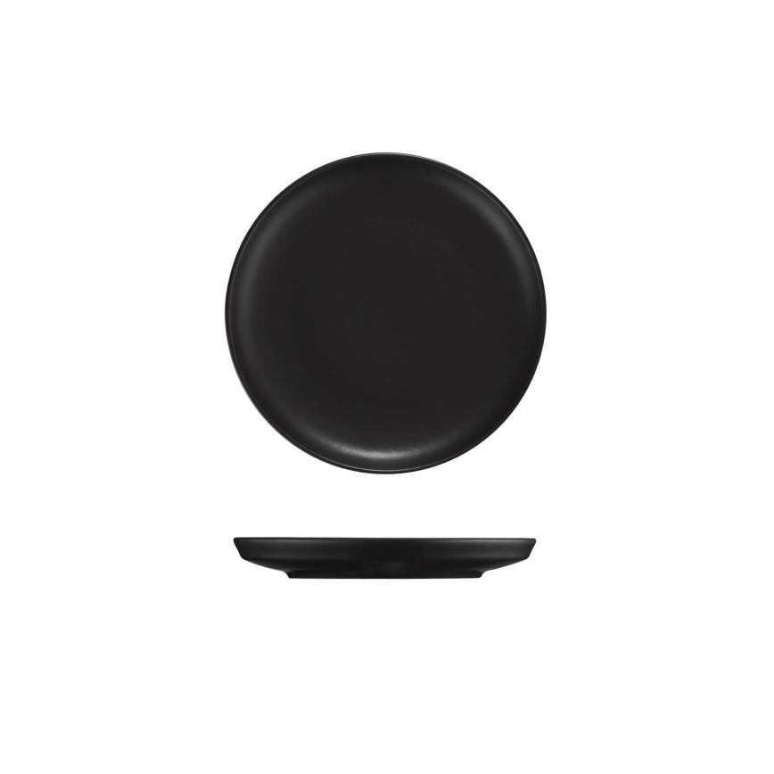 Jídelní sada 18 ks černá/porcelán