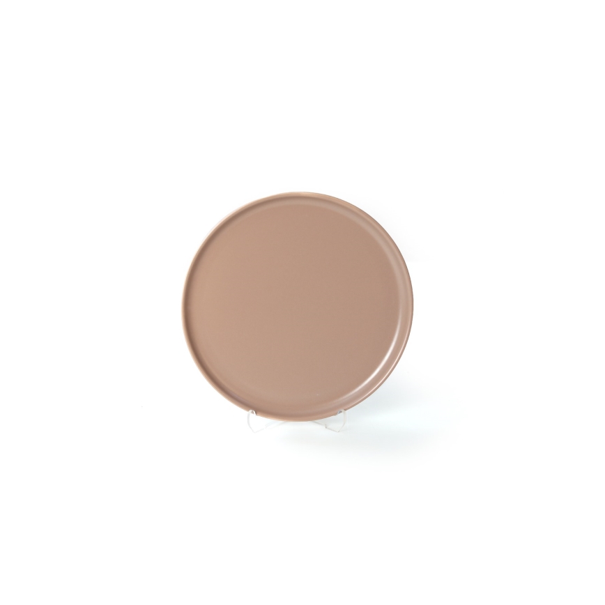 Jídelní sada 18 ks hnědá/keramika