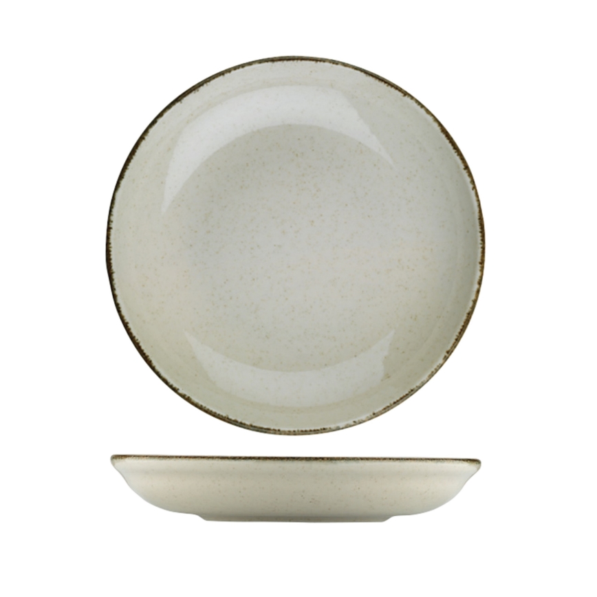 Jídelní sada 24 ks béžová/porcelán