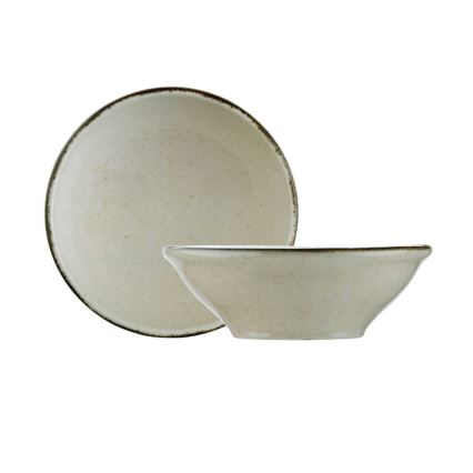 Jídelní sada 24 ks béžová/porcelán