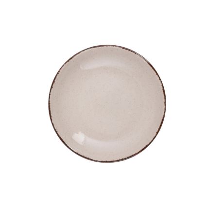 Jídelní sada 24 ks béžová/porcelán