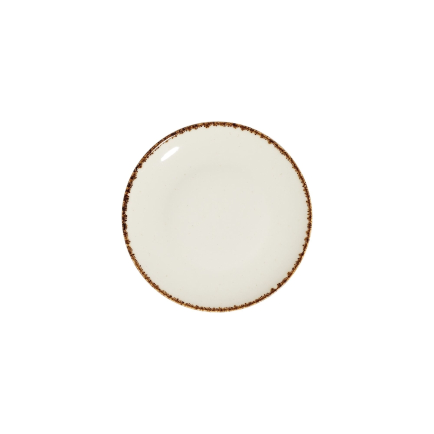 Jídelní sada 24 ks bílá/béžová/porcelán