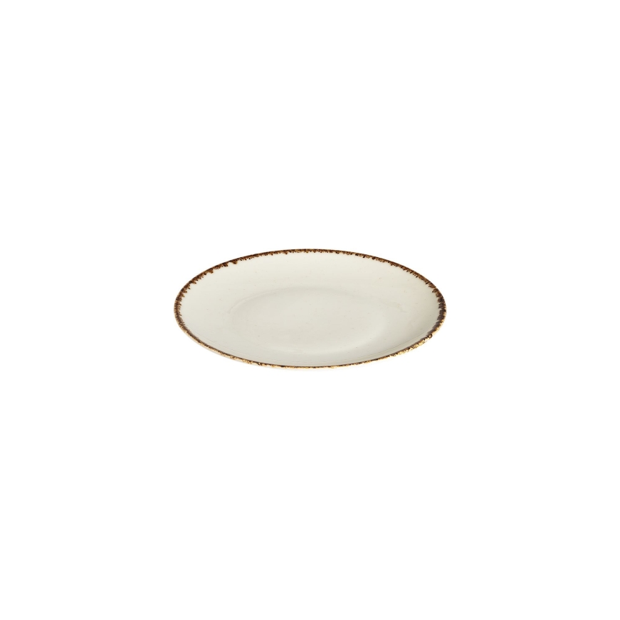 Jídelní sada 24 ks bílá/béžová/porcelán