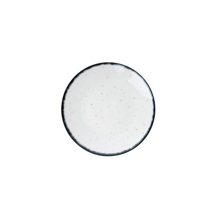 Jídelní sada 24 ks bílá/černá/porcelán