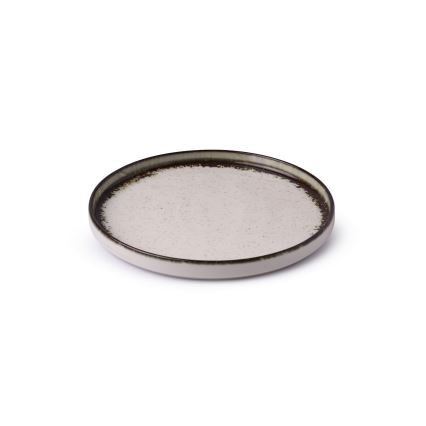 Jídelní sada 24 ks bílá/hnědá/porcelán