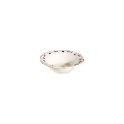 Jídelní sada 24 ks bílá/modrá/červená/porcelán