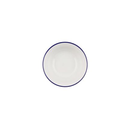 Jídelní sada 24 ks bílá/modrá/porcelán