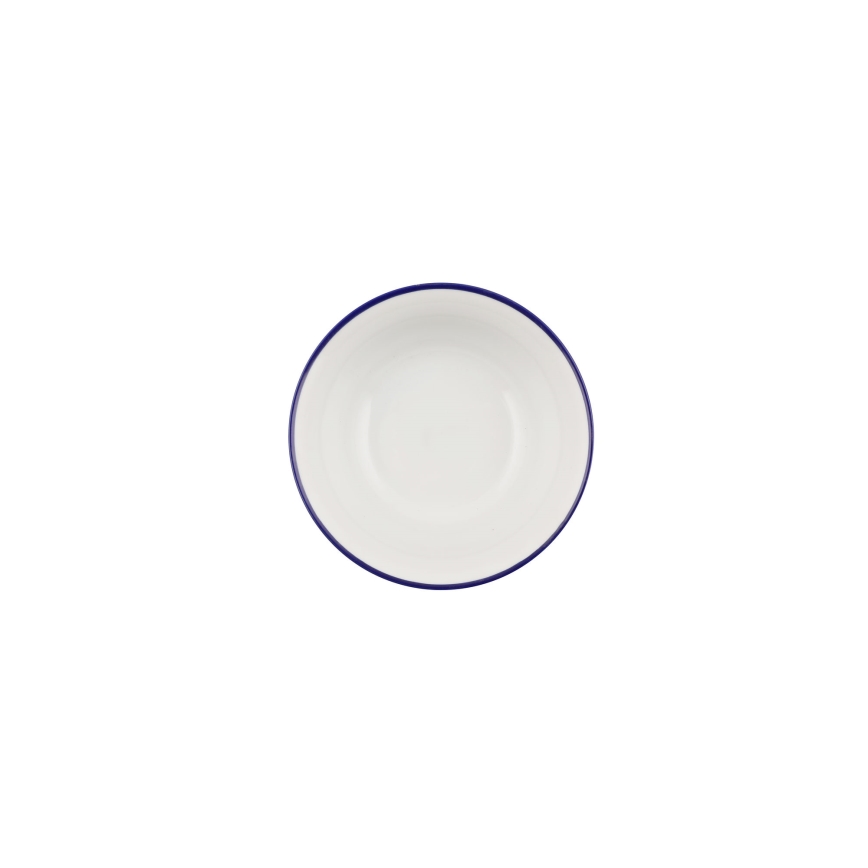 Jídelní sada 24 ks bílá/modrá/porcelán