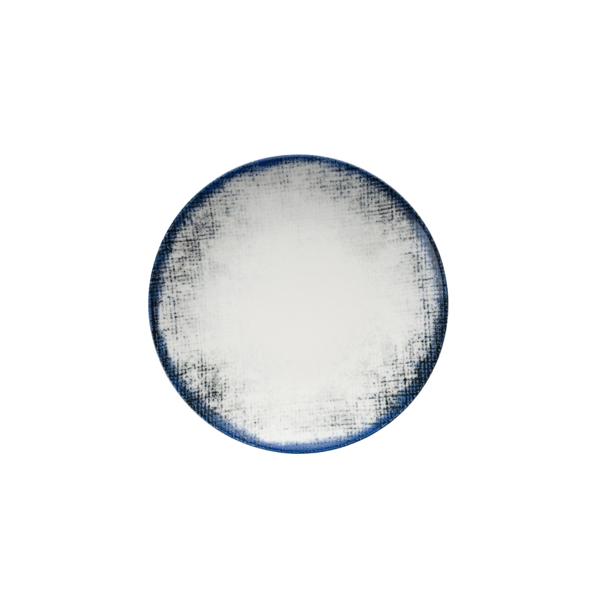 Jídelní sada 24 ks bílá/modrá/porcelán