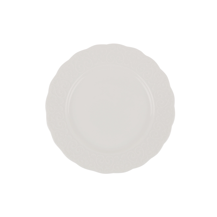 Jídelní sada 24 ks bílá/porcelán