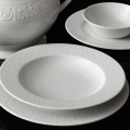 Jídelní sada 24 ks bílá/porcelán