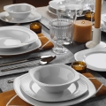Jídelní sada 24 ks bílá/porcelán