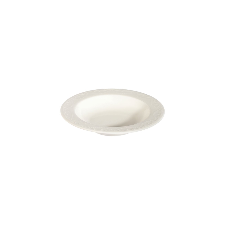 Jídelní sada 24 ks bílá/porcelán