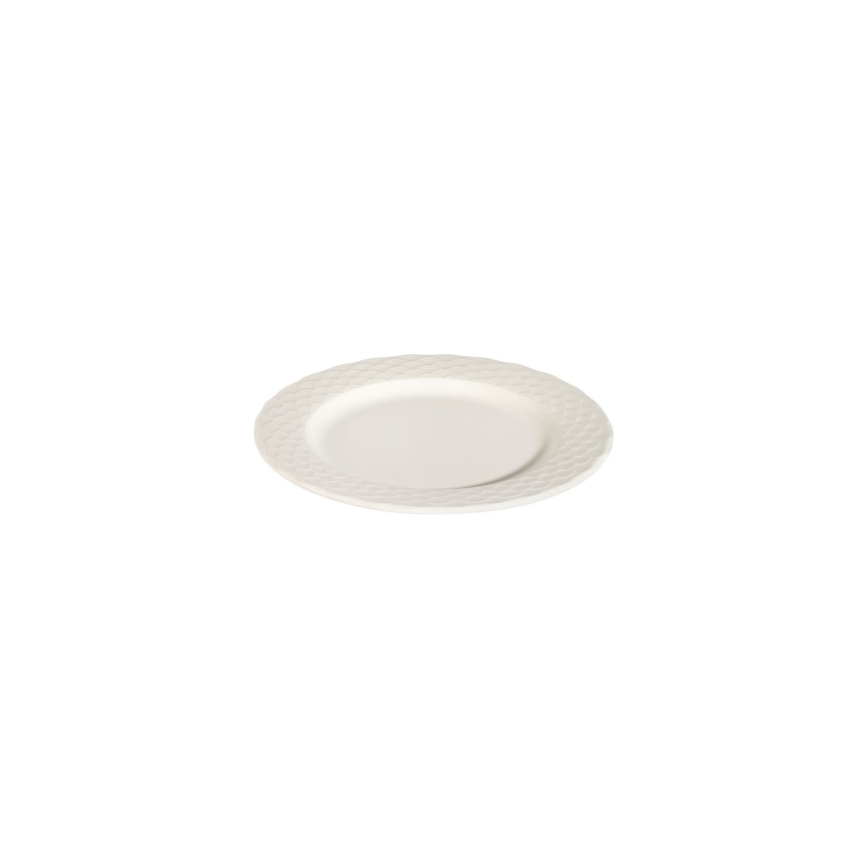 Jídelní sada 24 ks bílá/porcelán