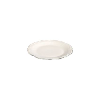 Jídelní sada 24 ks bílá/stříbrná/porcelán