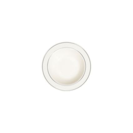 Jídelní sada 24 ks bílá/stříbrná/porcelán