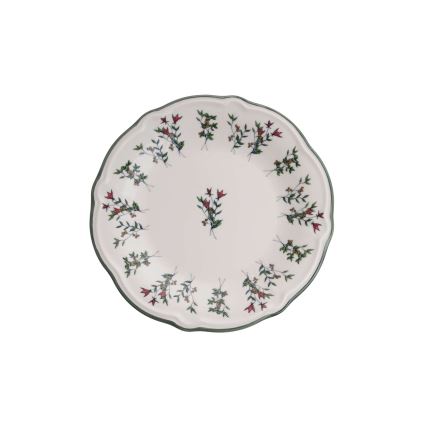 Jídelní sada 24 ks bílá/zelená/porcelán