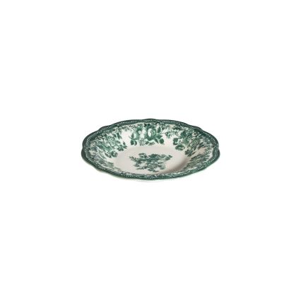 Jídelní sada 24 ks bílá/zelená/porcelán