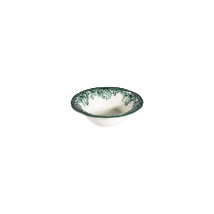 Jídelní sada 24 ks bílá/zelená/porcelán