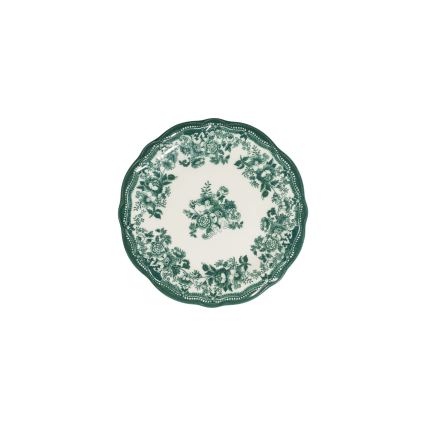 Jídelní sada 24 ks bílá/zelená/porcelán