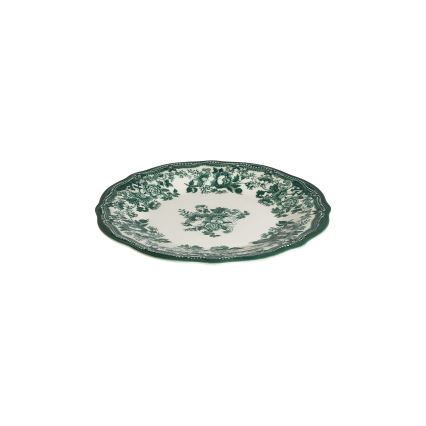 Jídelní sada 24 ks bílá/zelená/porcelán