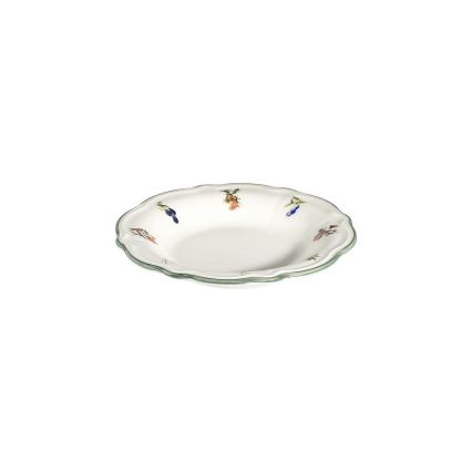 Jídelní sada 24 ks bílá/zelená/porcelán