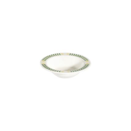 Jídelní sada 24 ks bílá/zelená/žlutá/porcelán
