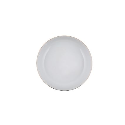 Jídelní sada 24 ks bílá/zlatá/porcelán