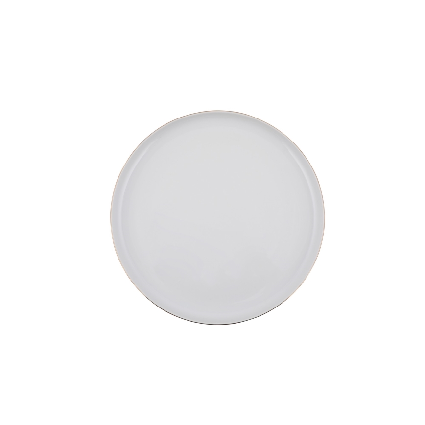 Jídelní sada 24 ks bílá/zlatá/porcelán
