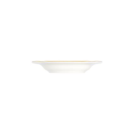 Jídelní sada 24 ks bílá/zlatá/porcelán