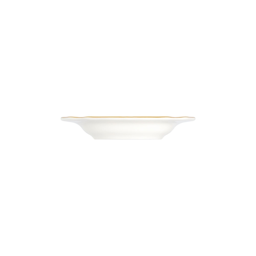 Jídelní sada 24 ks bílá/zlatá/porcelán
