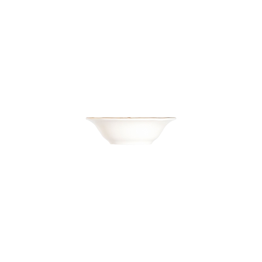 Jídelní sada 24 ks bílá/zlatá/porcelán