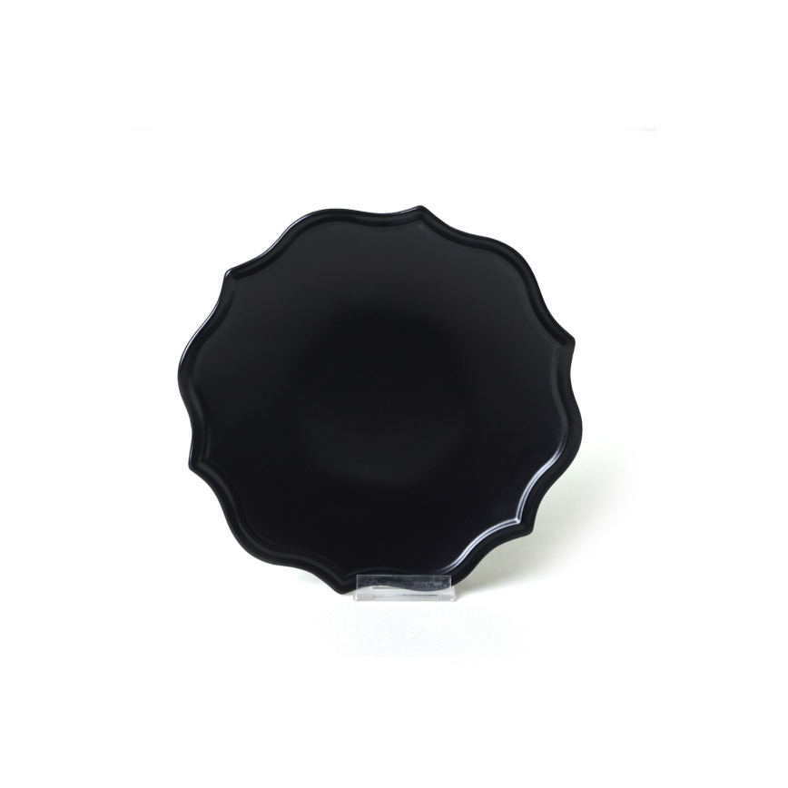 Jídelní sada 24 ks černá/kamenina