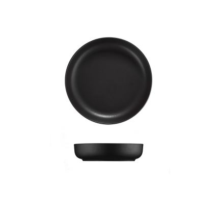 Jídelní sada 24 ks černá/porcelán