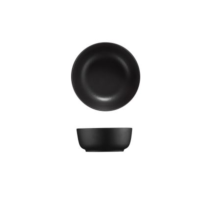 Jídelní sada 24 ks černá/porcelán