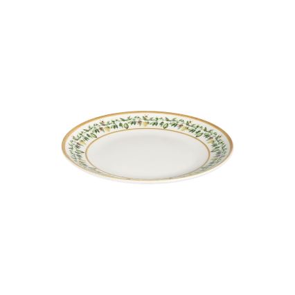 Jídelní sada 24 ks krémová/béžová/zelená/porcelán