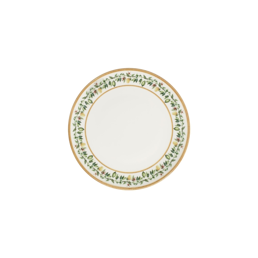 Jídelní sada 24 ks krémová/béžová/zelená/porcelán